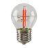 Лампа LED VELMAX V-FILAMENT-G45, 2W, E27, ЧЕРВОНА, 200LM