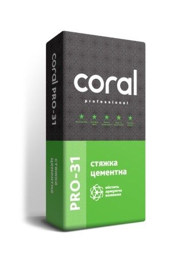 Стяжка цементная Coral PRO-31